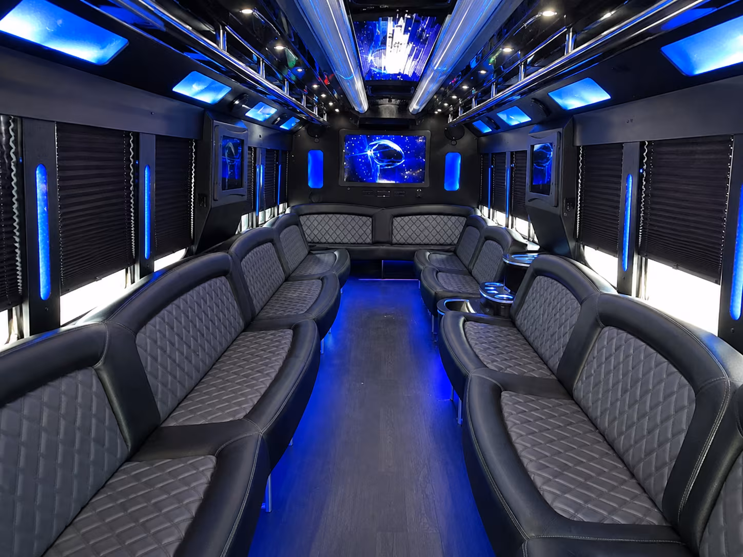 perris sporting event party bus rental